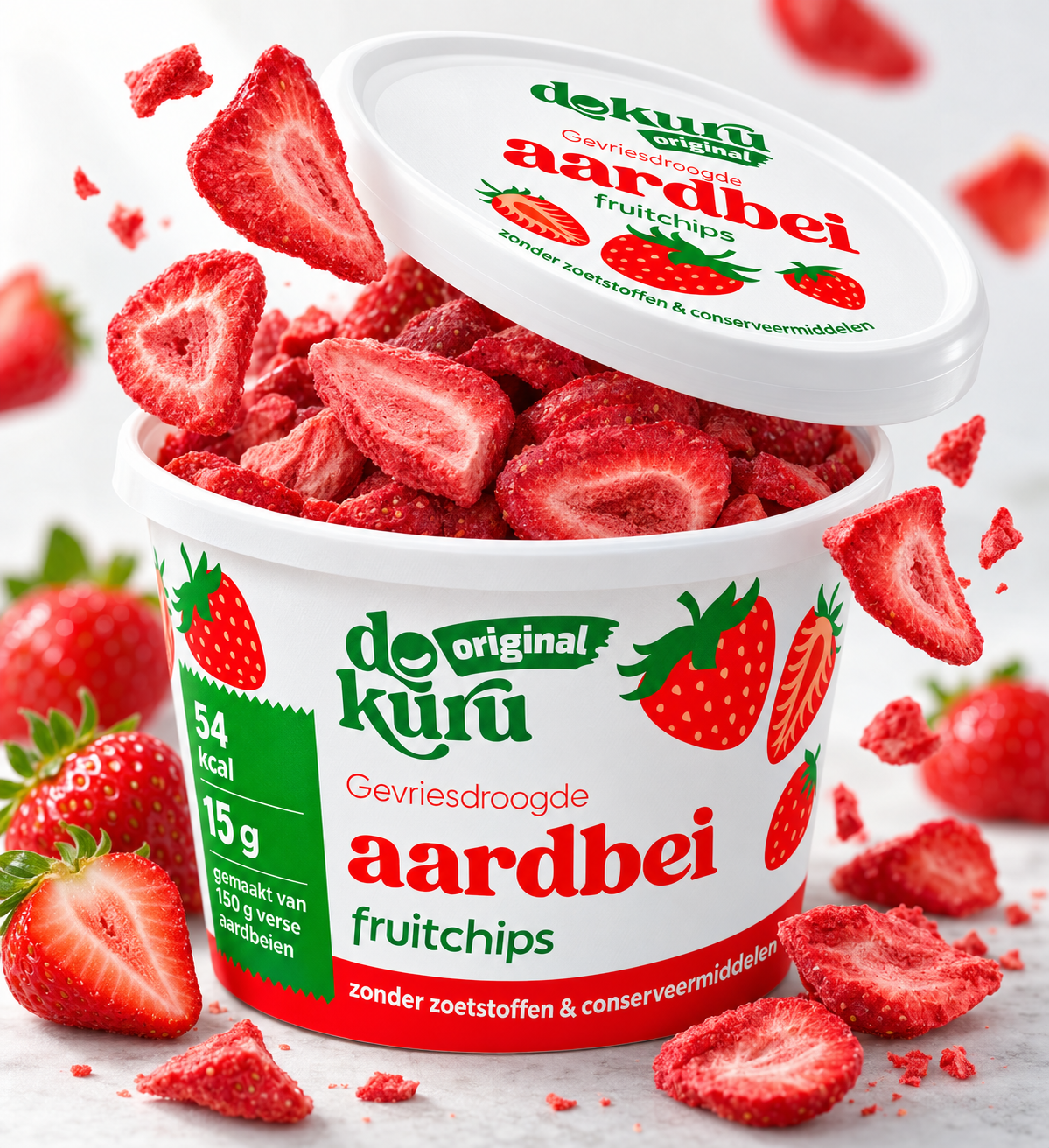 Dokuru Original Aardbei – Gevriesdroogde Fruit Chips