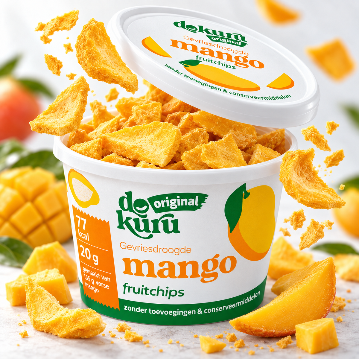 Dokuru Original Mango – Gevriesdroogde Fruit Chips