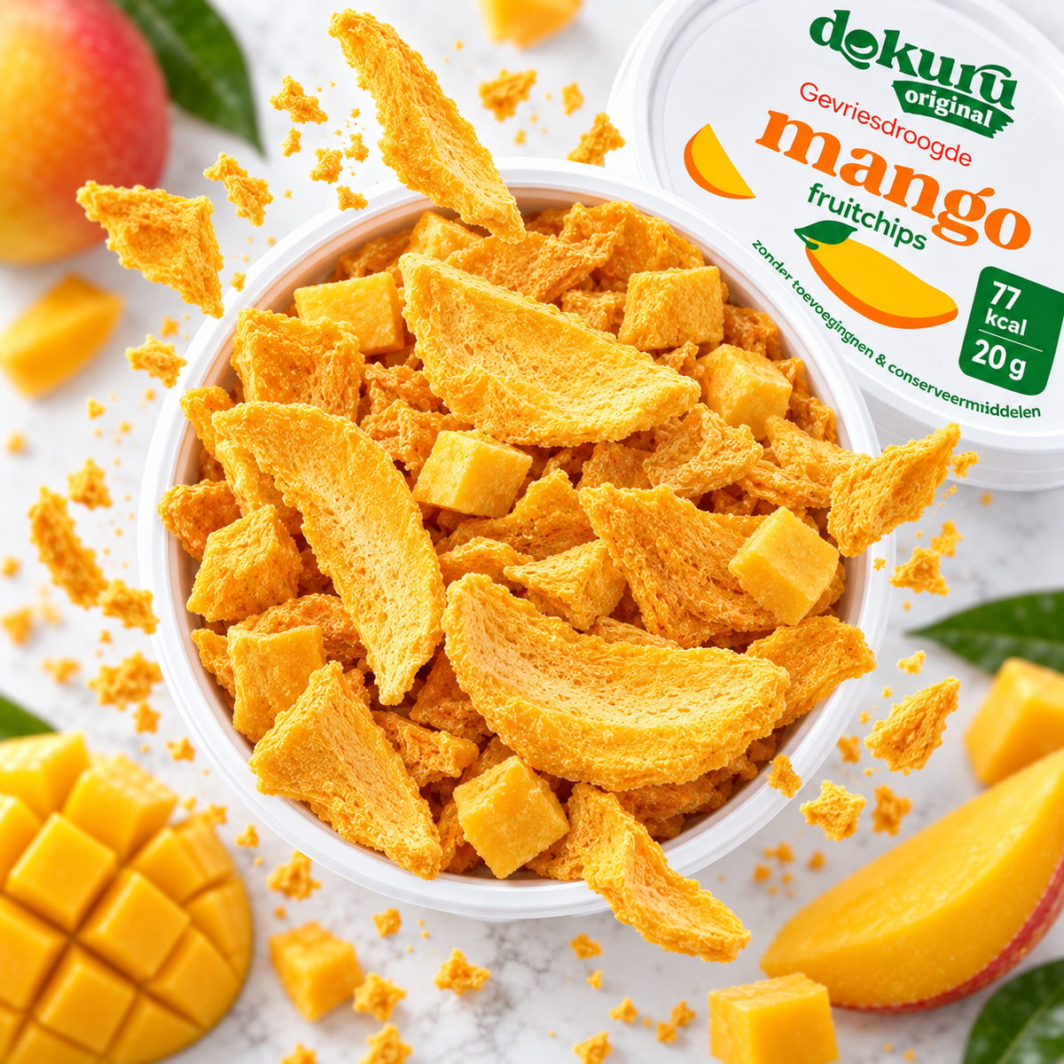 Dokuru Original Mango – Gevriesdroogde Fruit Chips