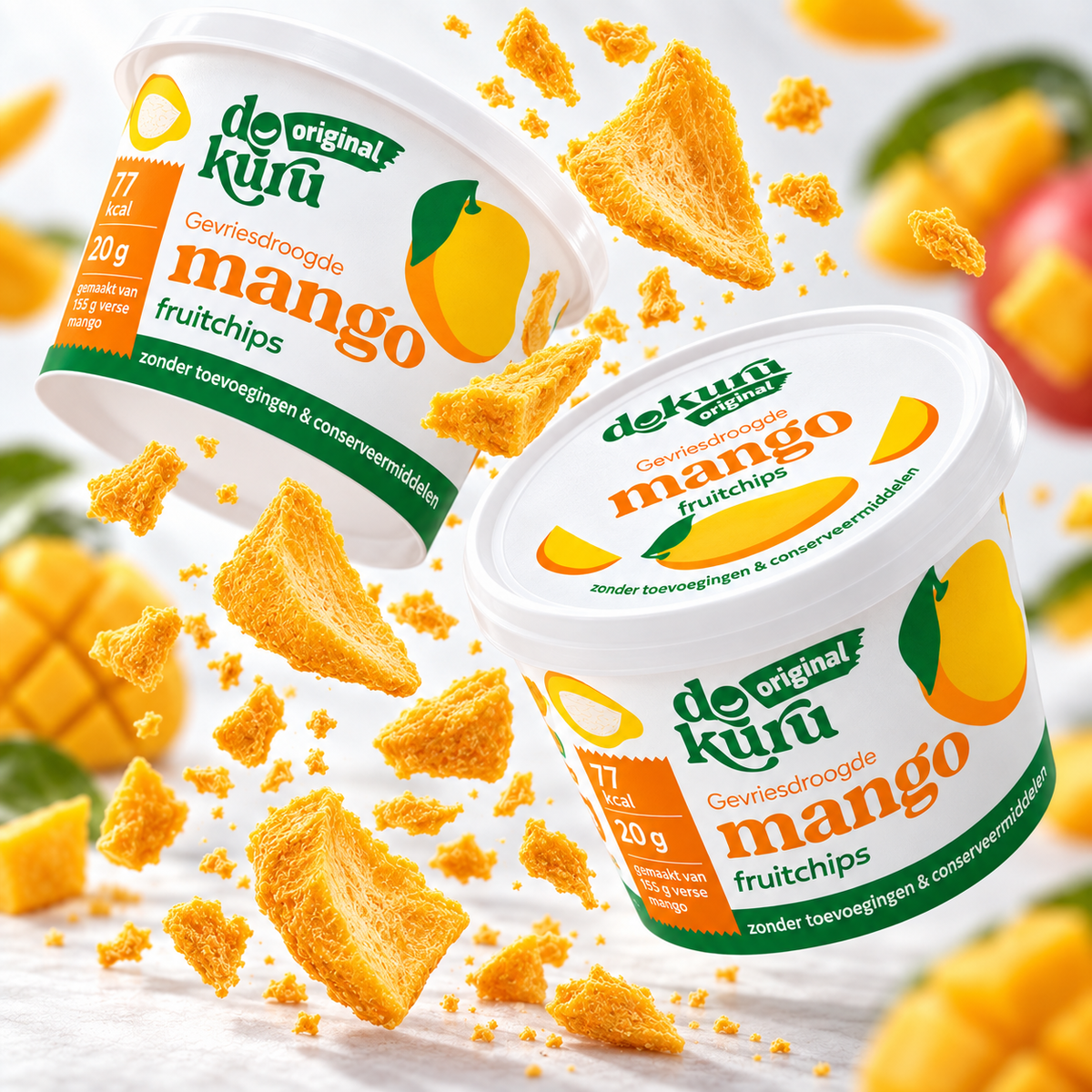 Dokuru Original Mango – Gevriesdroogde Fruit Chips