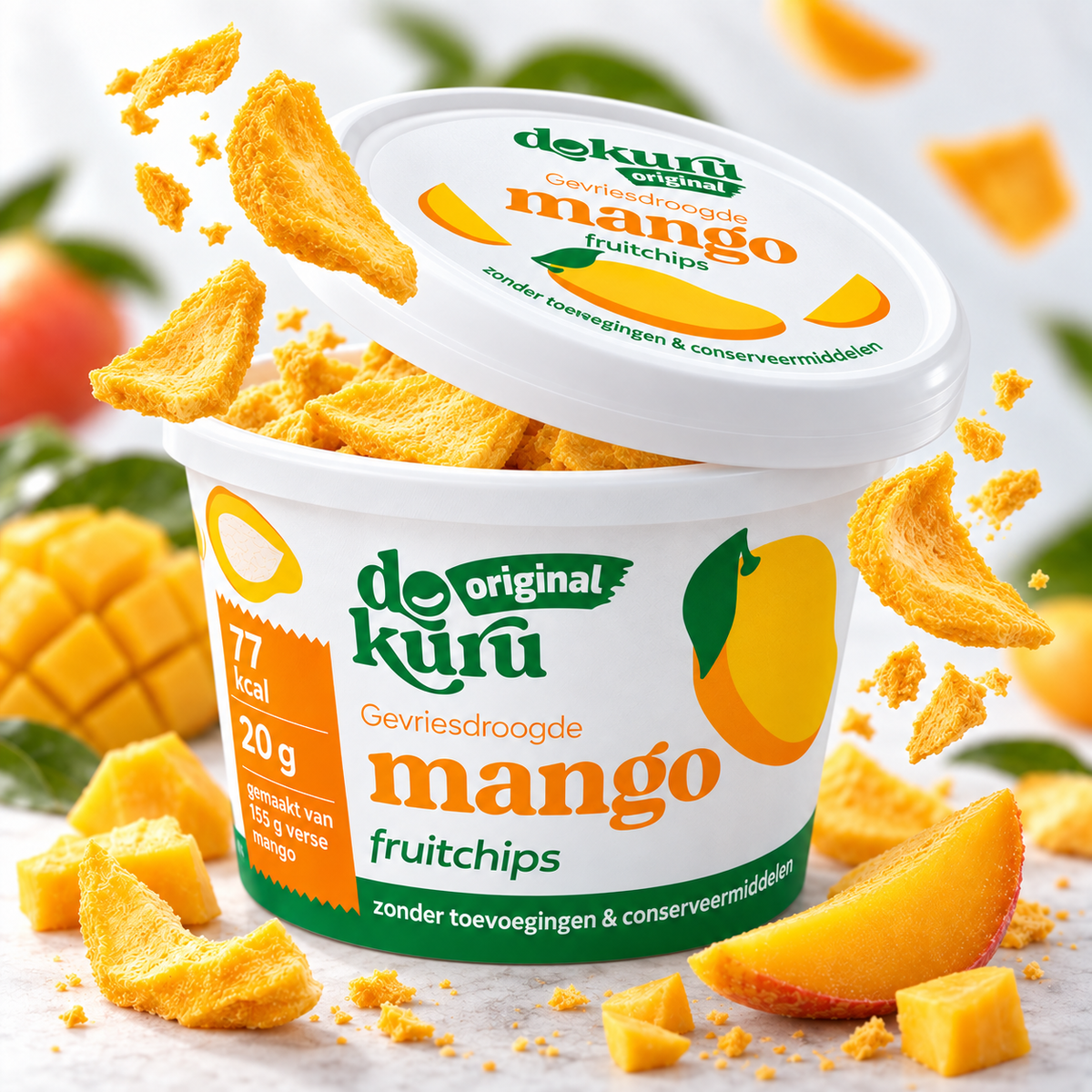 Dokuru Original Mango – Gevriesdroogde Fruit Chips