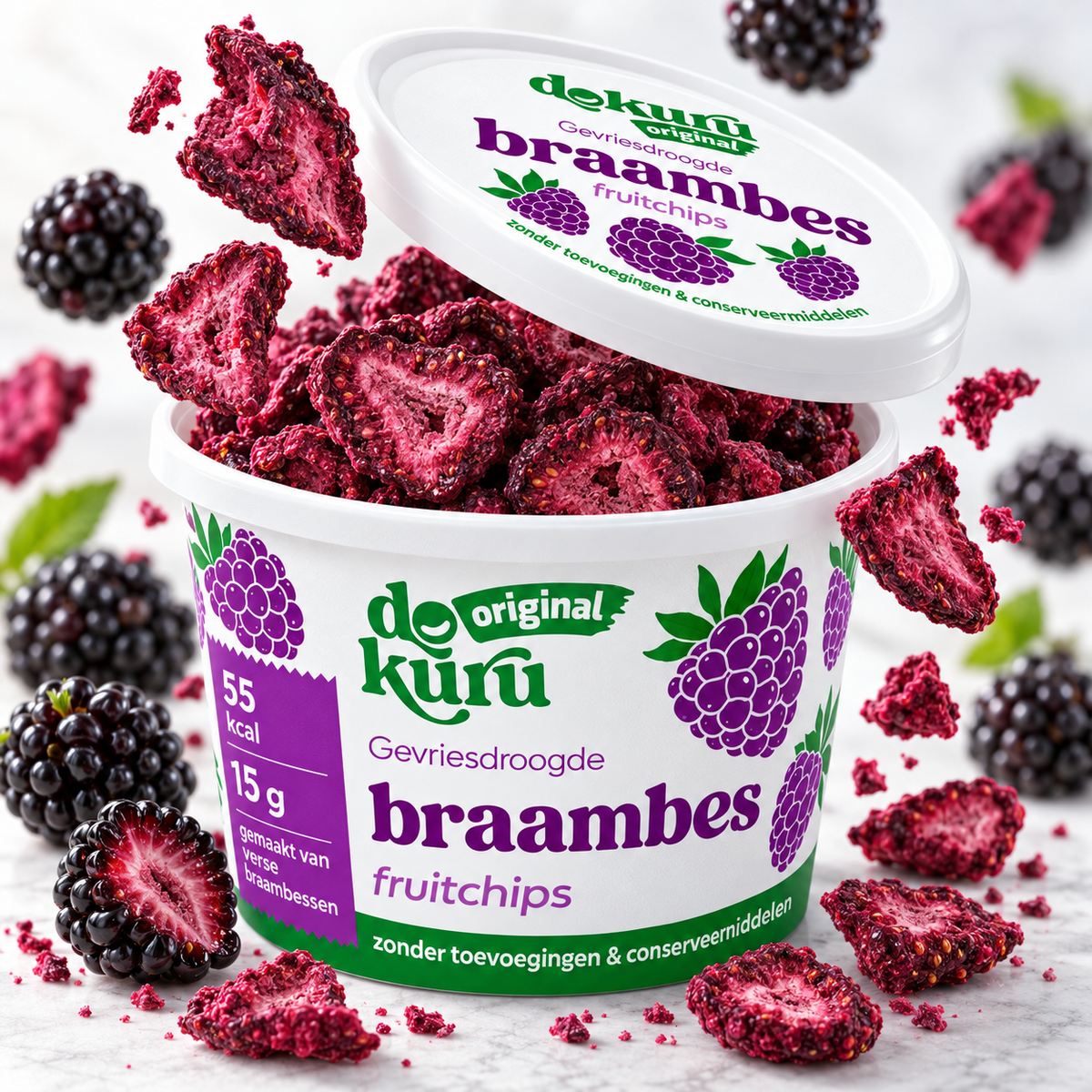 Dokuru Original Braambes – Gevriesdroogde Fruit Chips
