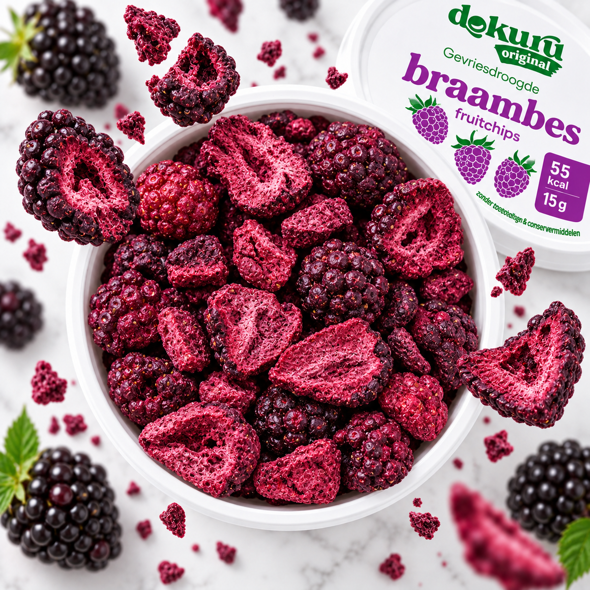 Dokuru Original Braambes – Gevriesdroogde Fruit Chips