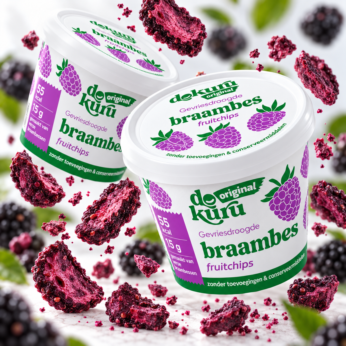 Dokuru Original Braambes – Gevriesdroogde Fruit Chips