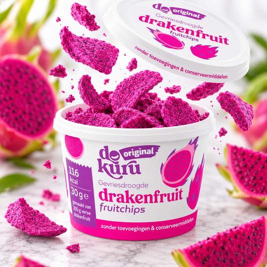 Dokuru Original Drakenfruit – Gevriesdroogde Fruit Chips