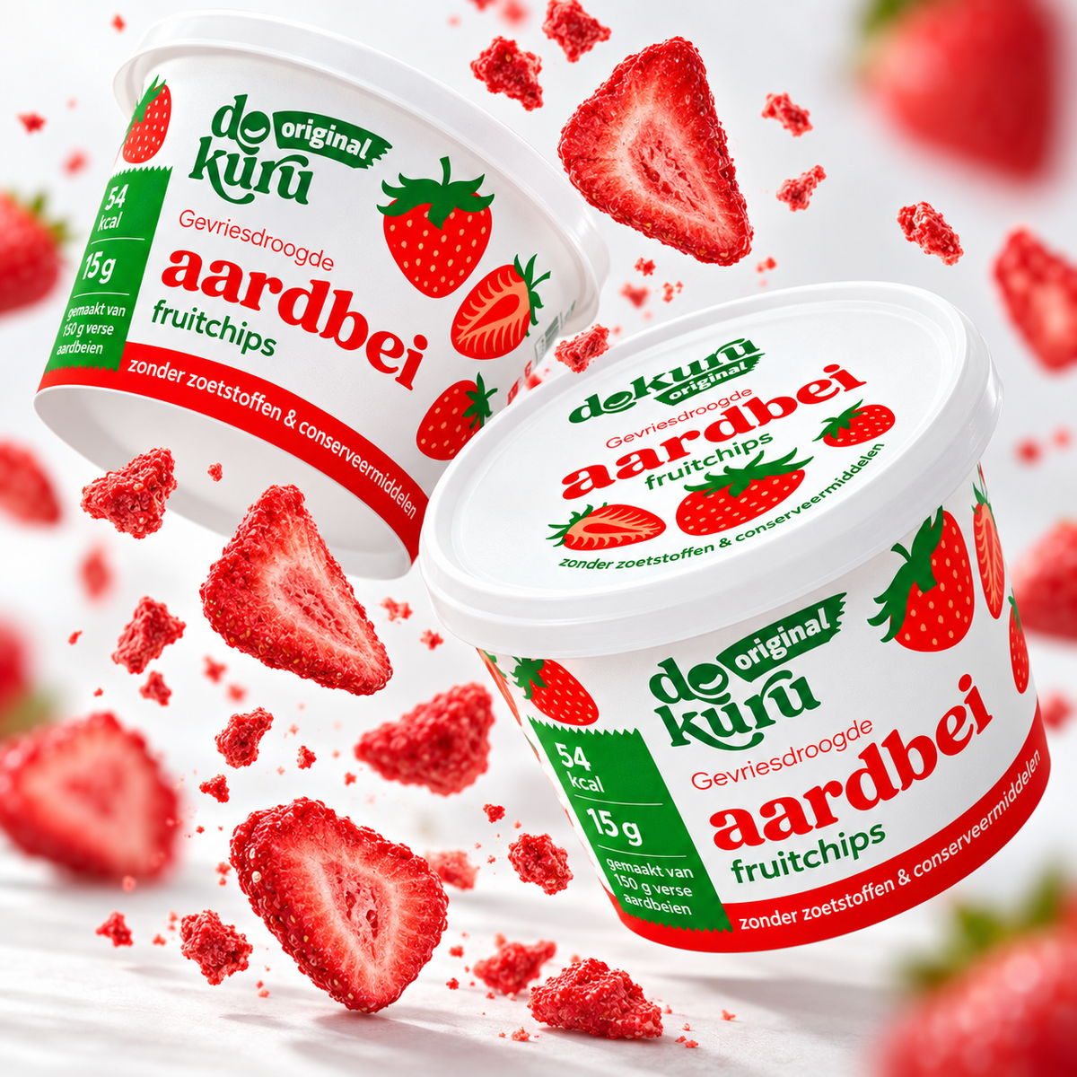 Dokuru Original Aardbei – Gevriesdroogde Fruit Chips
